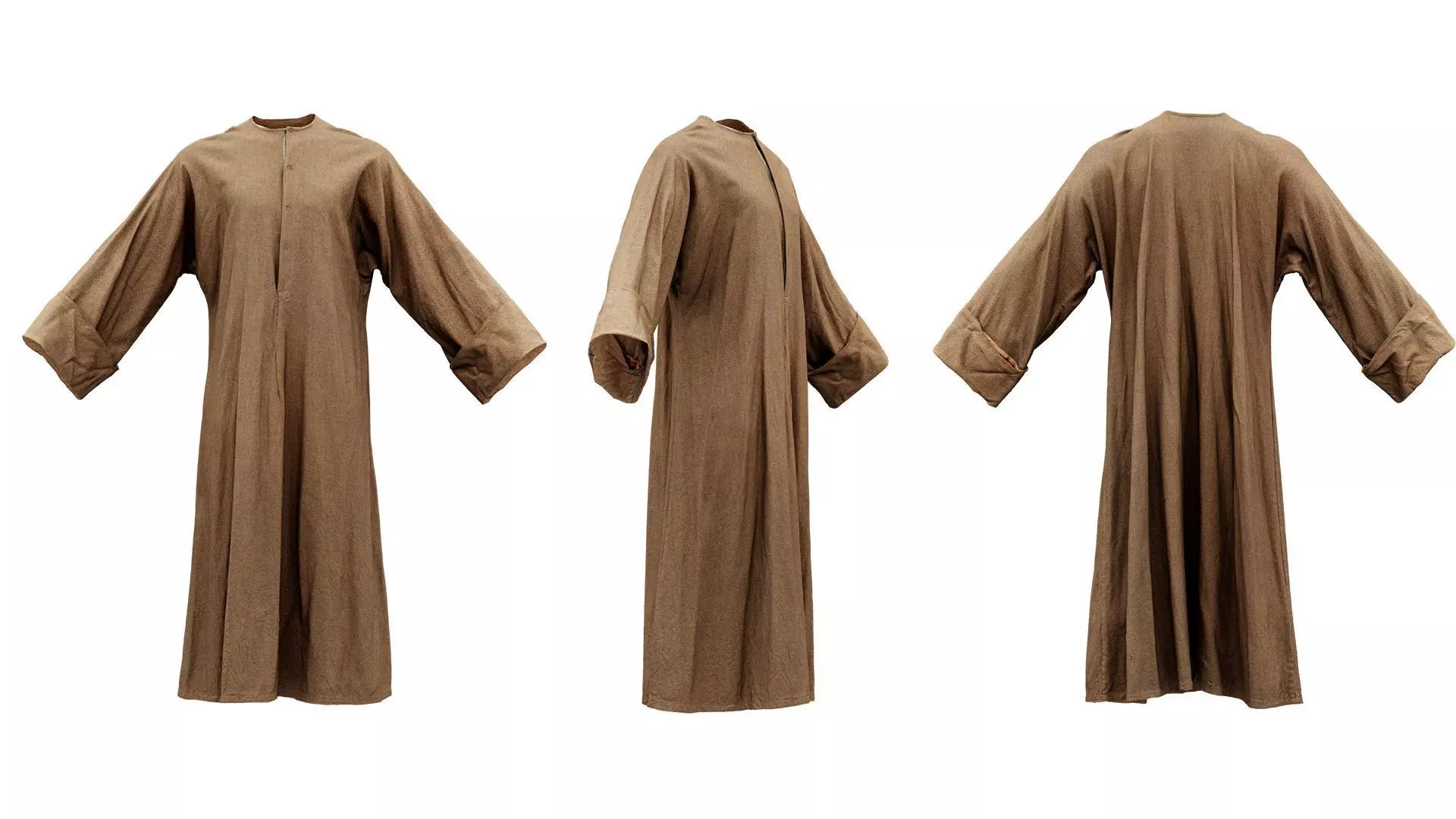 Priest Robe Low-poly 3D model_0