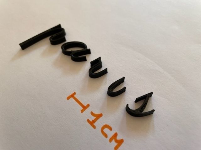 PARISIENNE uppercase and lowercase 3D Letters STL FILE 3D print model_7