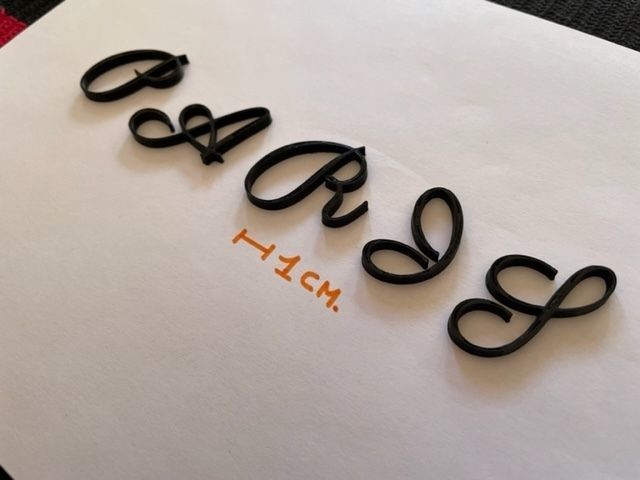 PARISIENNE uppercase and lowercase 3D Letters STL FILE 3D print model_4