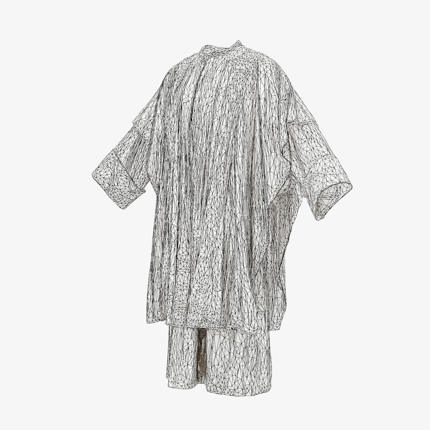 Priest Cape Low-poly 3D model_14