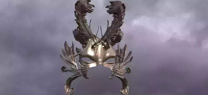 Baroque Elven Mask 3 3D model