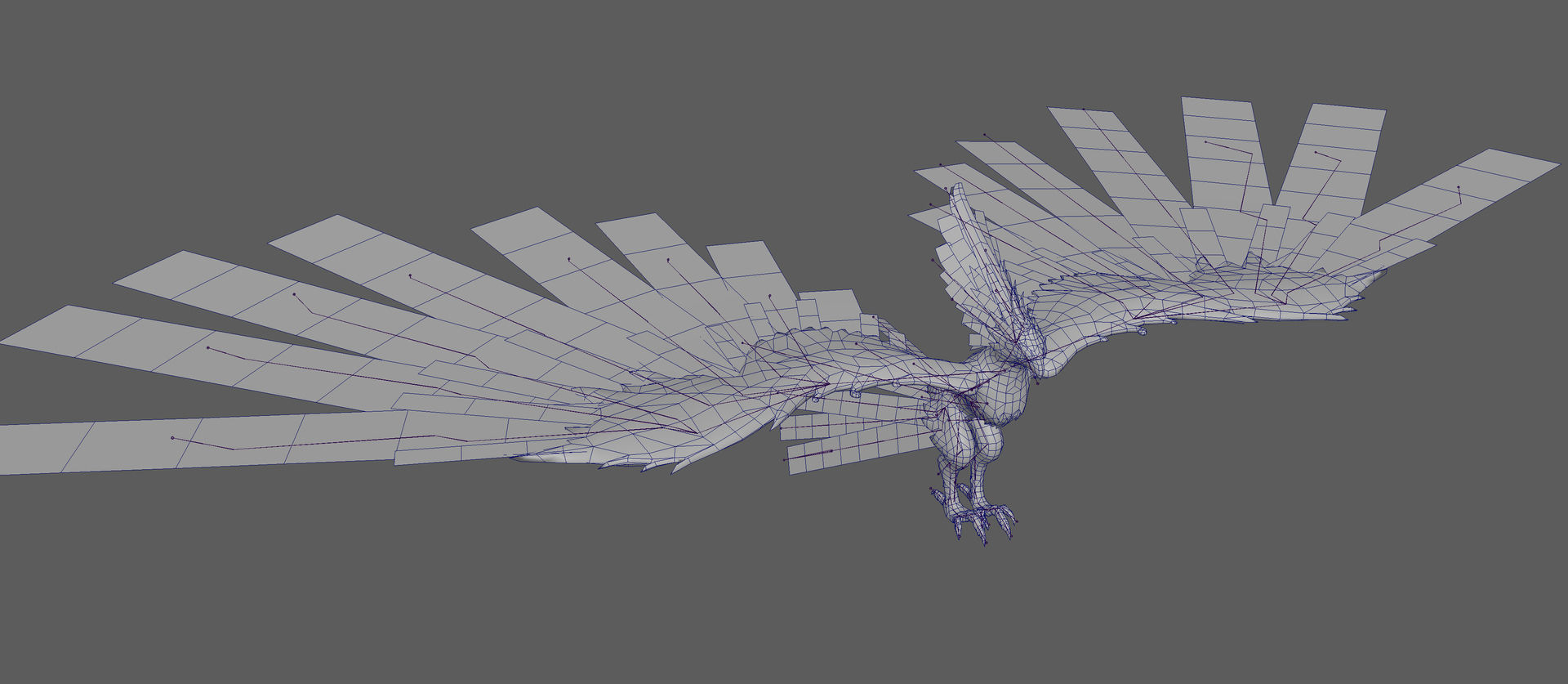 Phoenix Rigged 3D model Low-poly 3D model_8