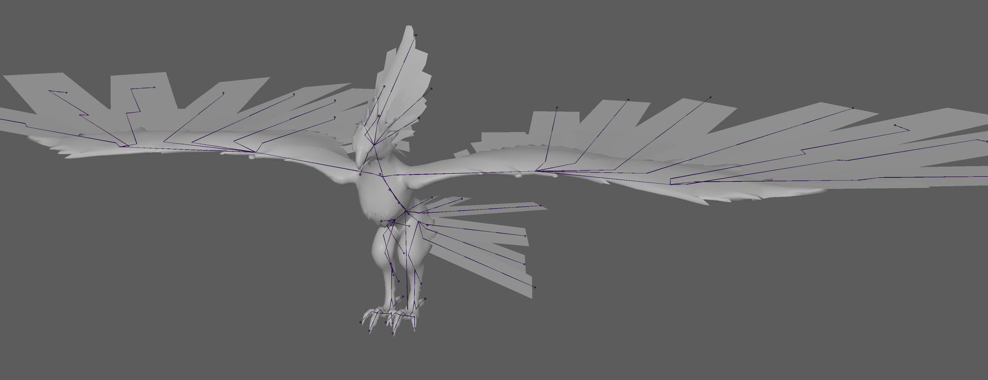 Phoenix Rigged 3D model Low-poly 3D model_6