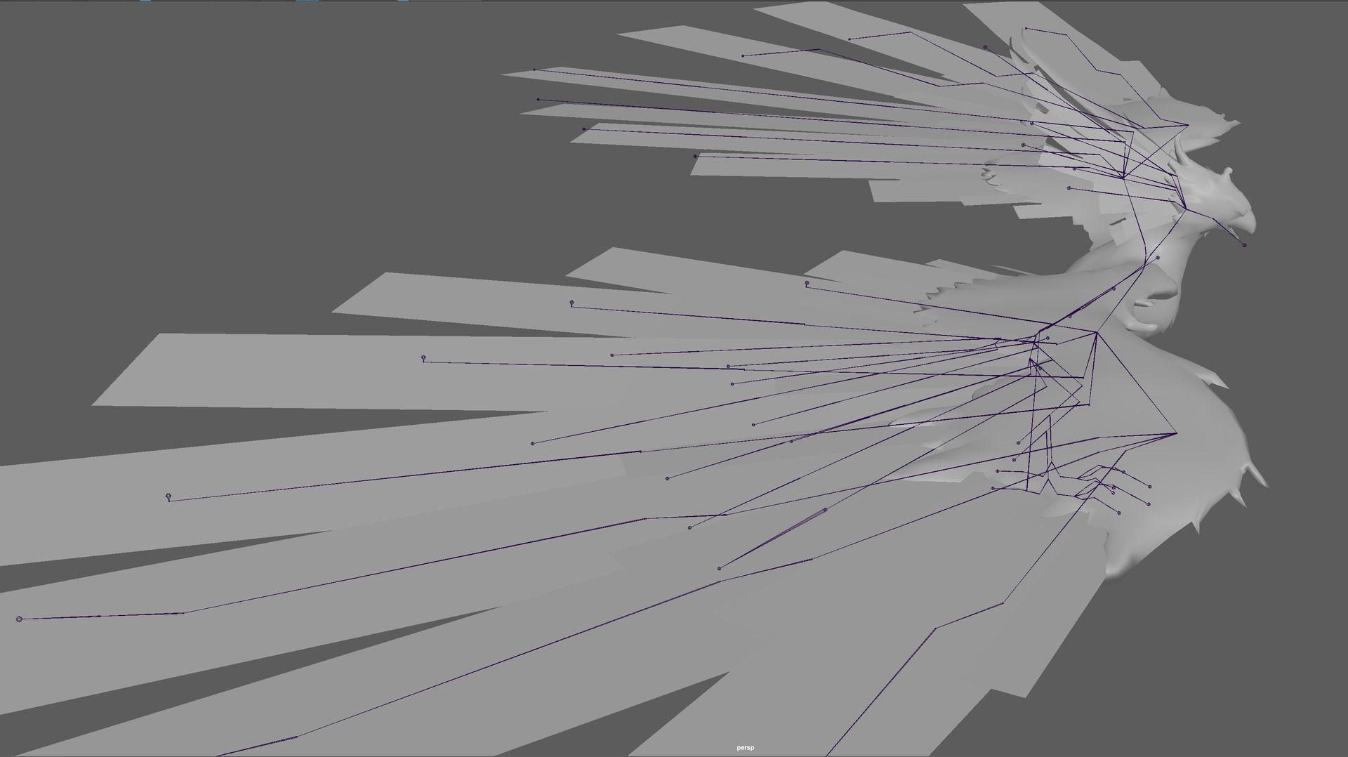 Phoenix Rigged 3D model Low-poly 3D model_12