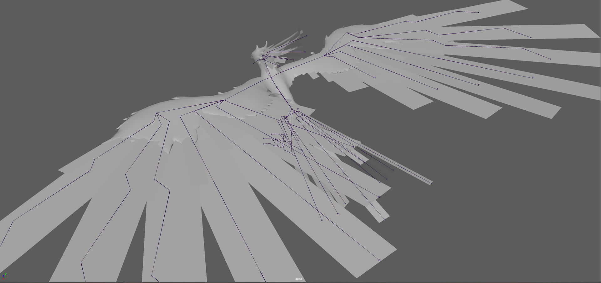 Phoenix Rigged 3D model Low-poly 3D model_14