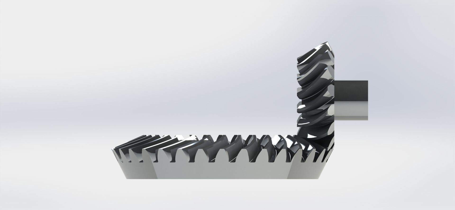 Spiral Bevel Gear Pack- Ratio 1 2 3 4  3D print model_15