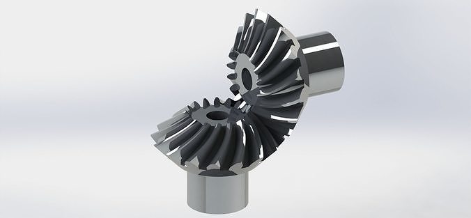 Spiral Bevel Gear Pack- Ratio 1 2 3 4  3D print model