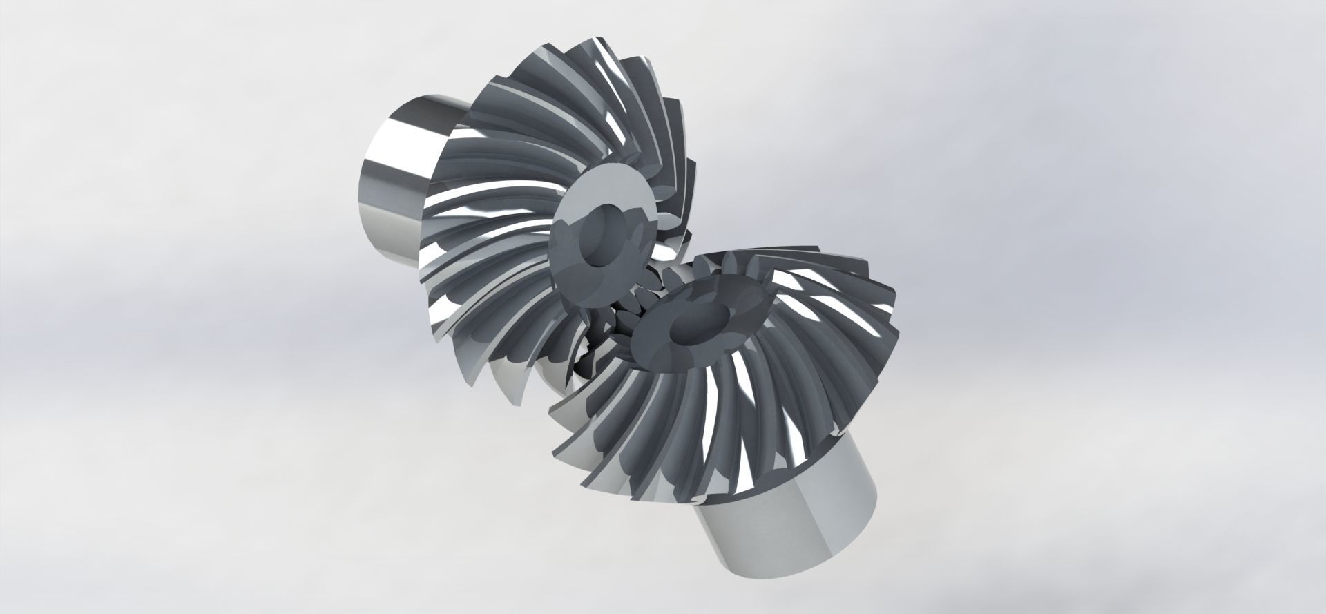 Spiral Bevel Gear Pack- Ratio 1 2 3 4  3D print model_18