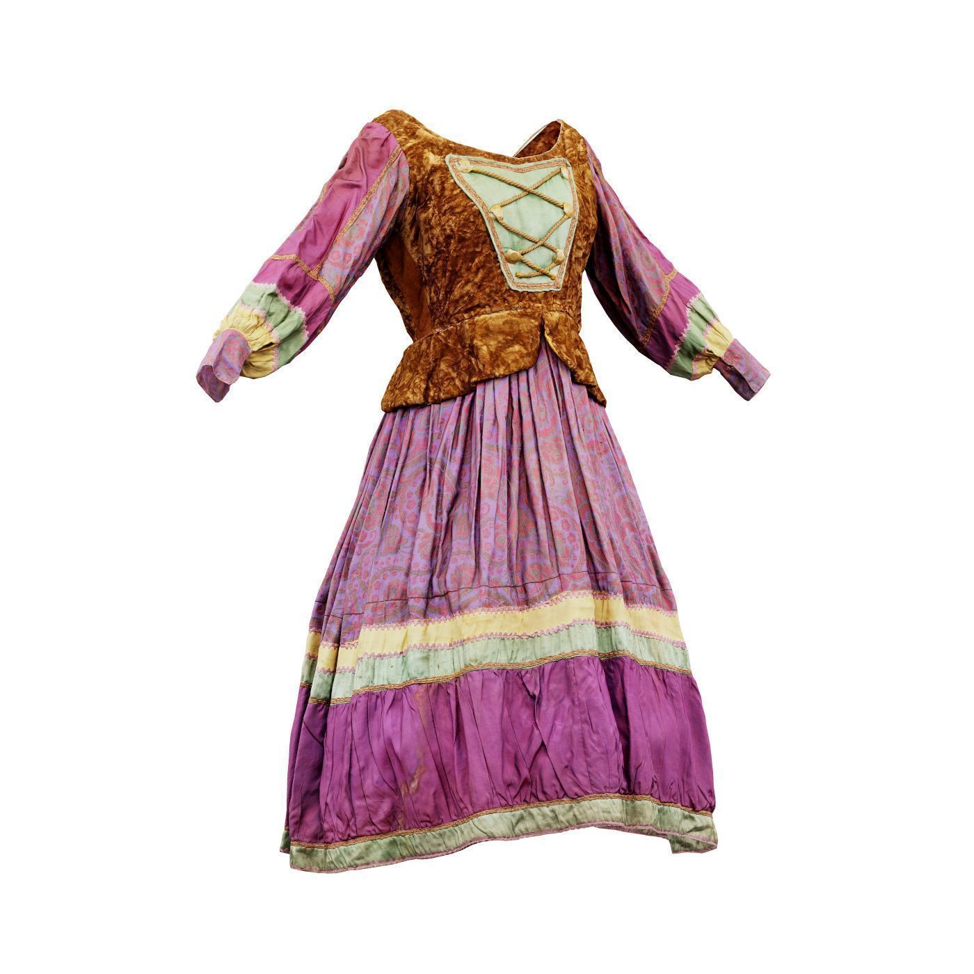 Pearlescent Dress Low-poly 3D model_3