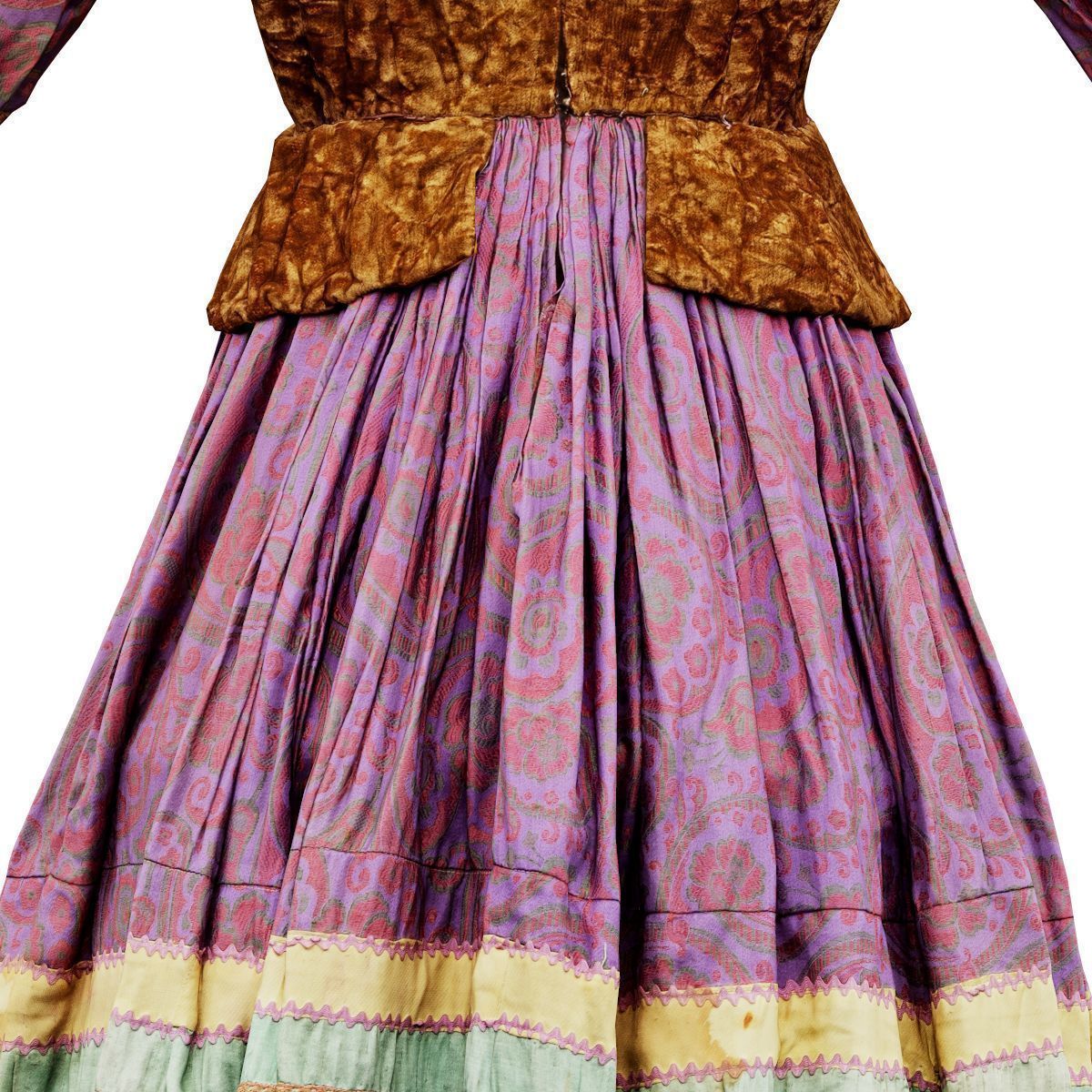 Pearlescent Dress Low-poly 3D model_17