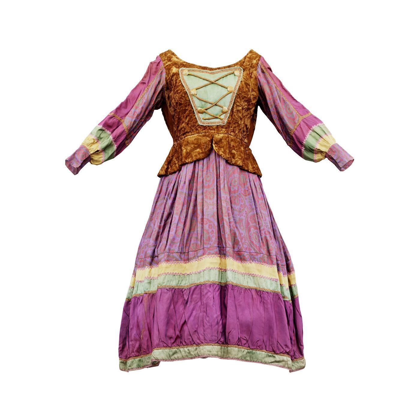 Pearlescent Dress Low-poly 3D model_2