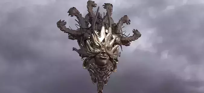 Medusa Style Shield  3D model