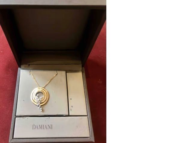 CG248 gold necklace with diamond pendant 3D print model_11