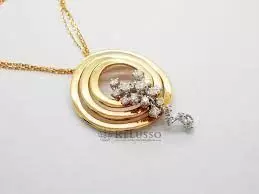CG248 gold necklace with diamond pendant 3D print model_0