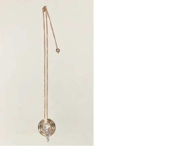 CG248 gold necklace with diamond pendant 3D print model_10