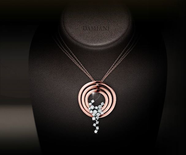 CG248 gold necklace with diamond pendant 3D print model_16