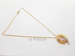 CG248 gold necklace with diamond pendant 3D print model_5