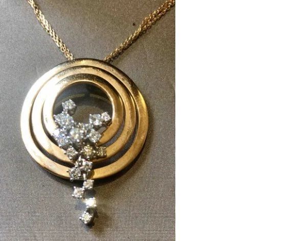 CG248 gold necklace with diamond pendant 3D print model_14