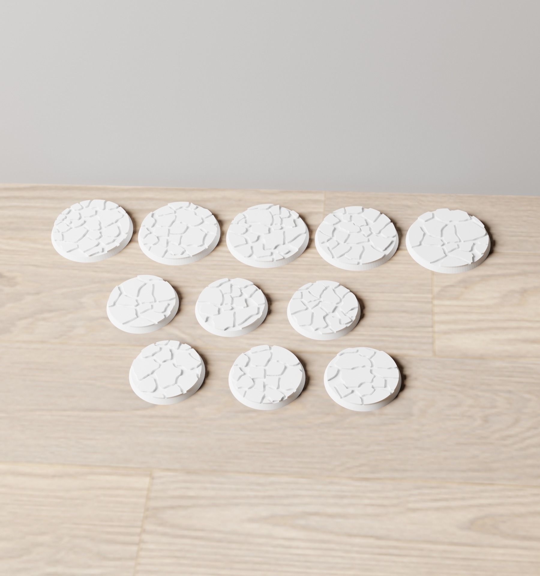 Cracked Earth Base Set 3D print model_6