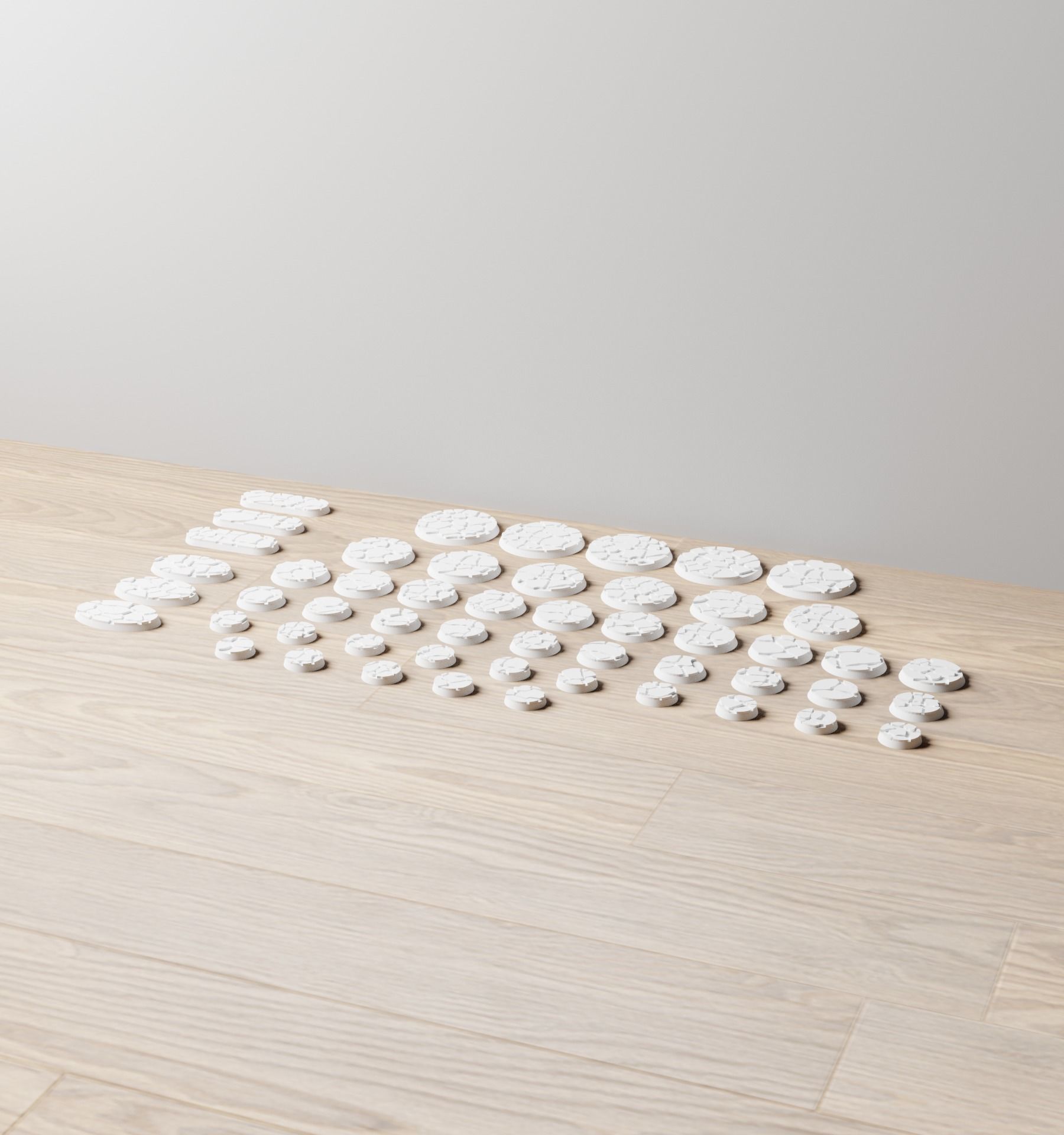 Cracked Earth Base Set 3D print model_7