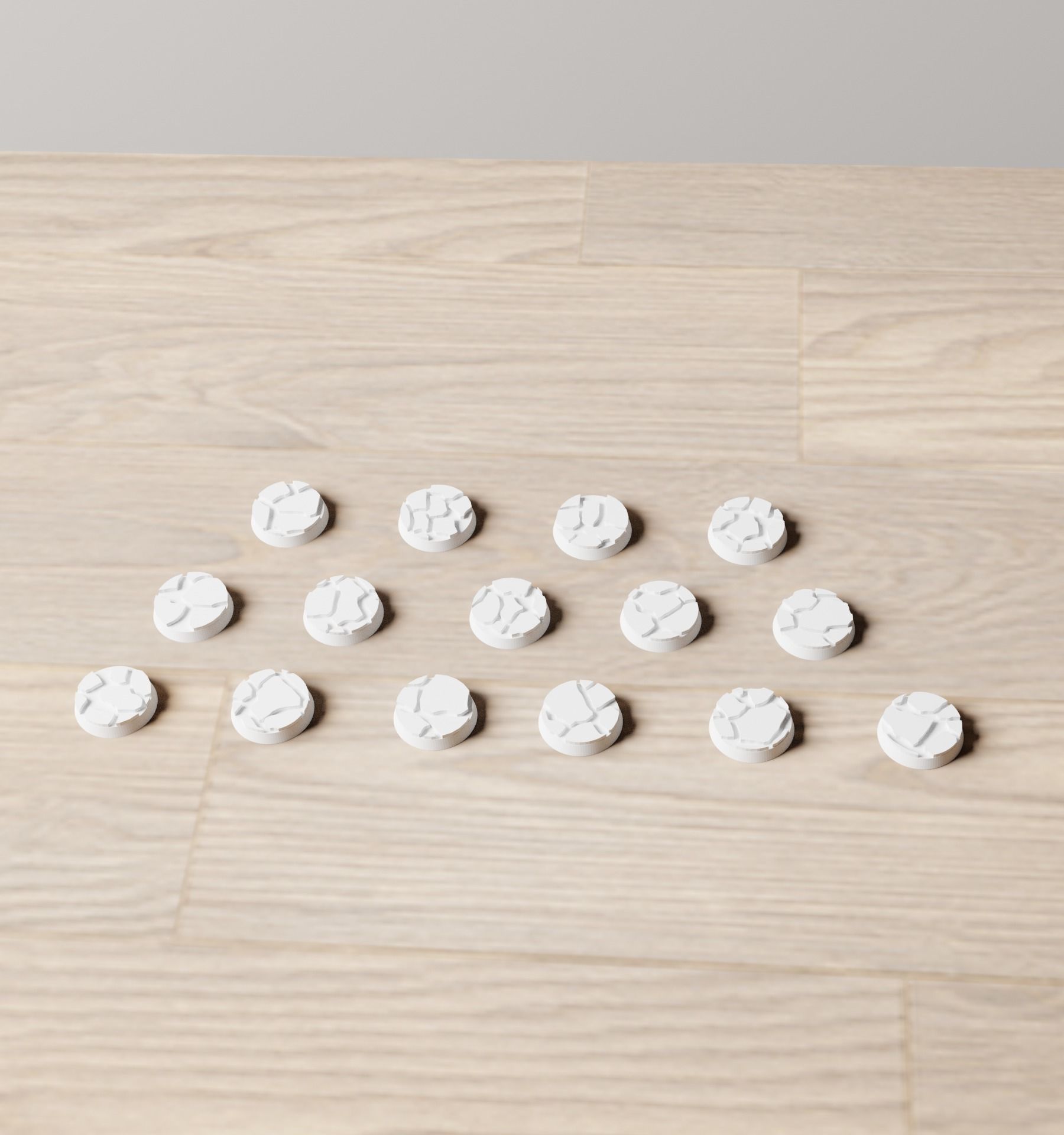 Cracked Earth Base Set 3D print model_2