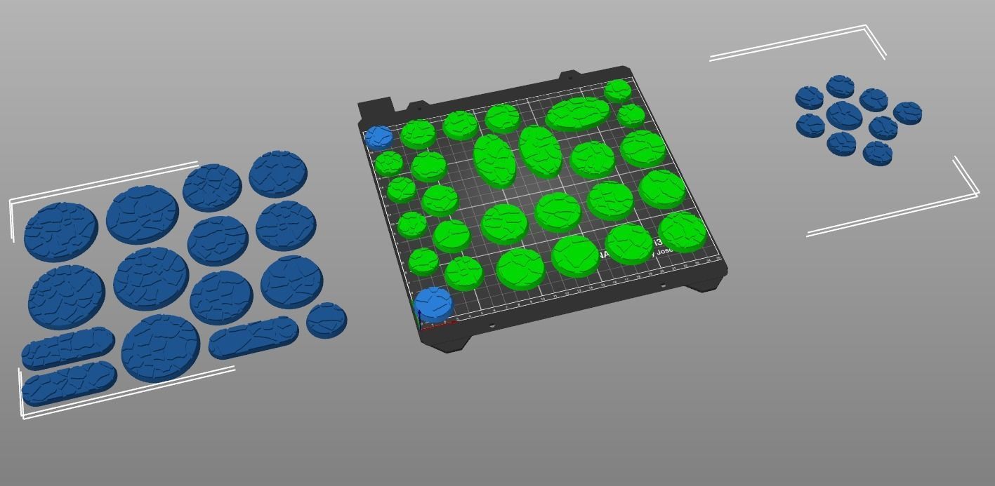 Cracked Earth Base Set 3D print model_8