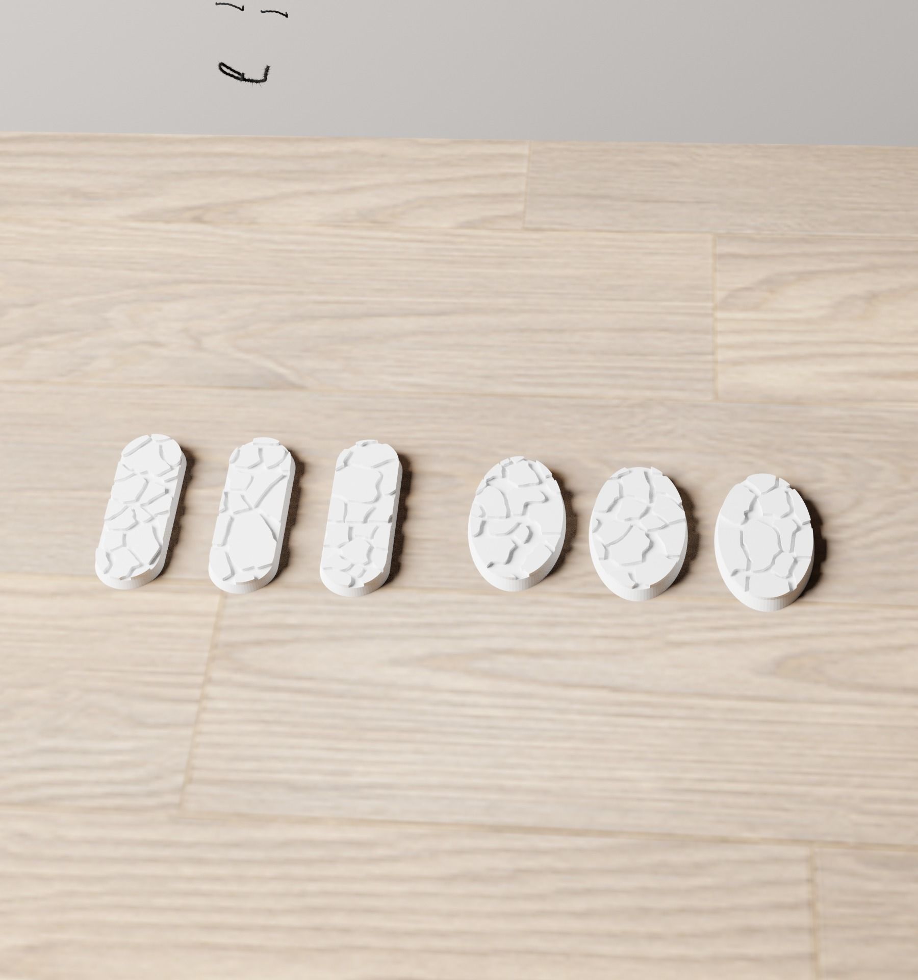 Cracked Earth Base Set 3D print model_3