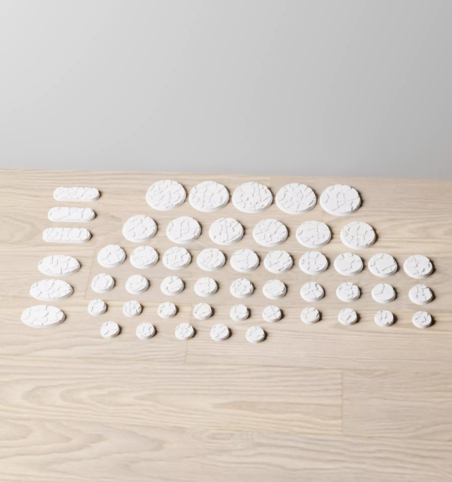 Cracked Earth Base Set 3D print model_0