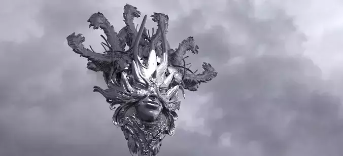 Baroque Hera Shield 3D model