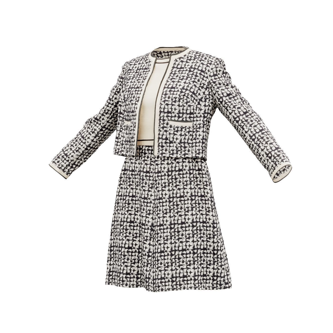 Pattern Full Low-poly 3D model_13