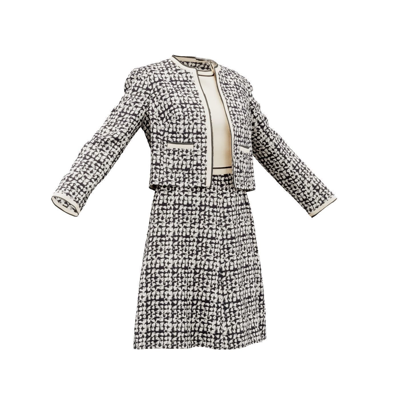 Pattern Full Low-poly 3D model_3