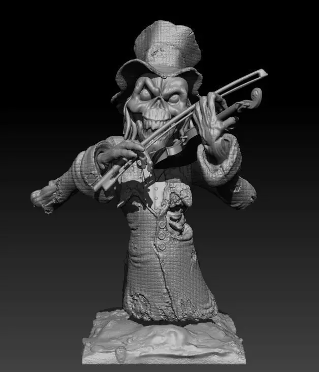 Ghost Fiddler 3D print model_0
