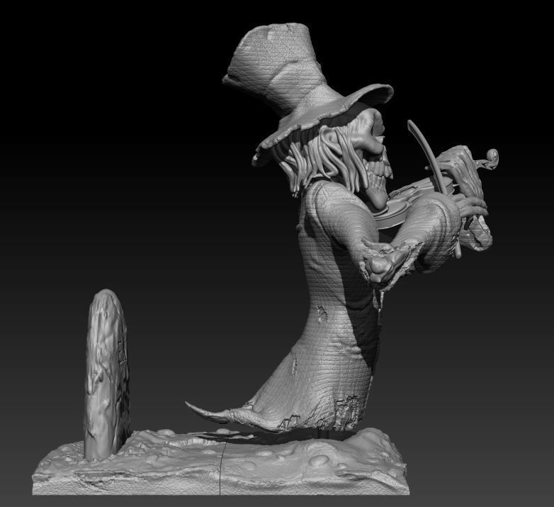 Ghost Fiddler 3D print model_3