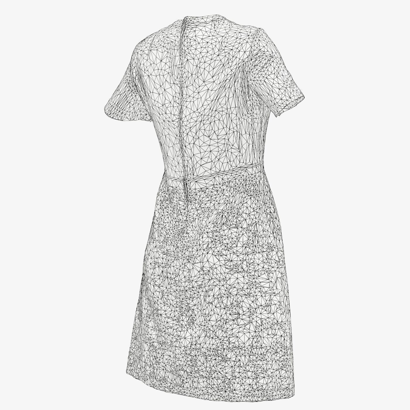 Pattern Dress Low-poly 3D model_15