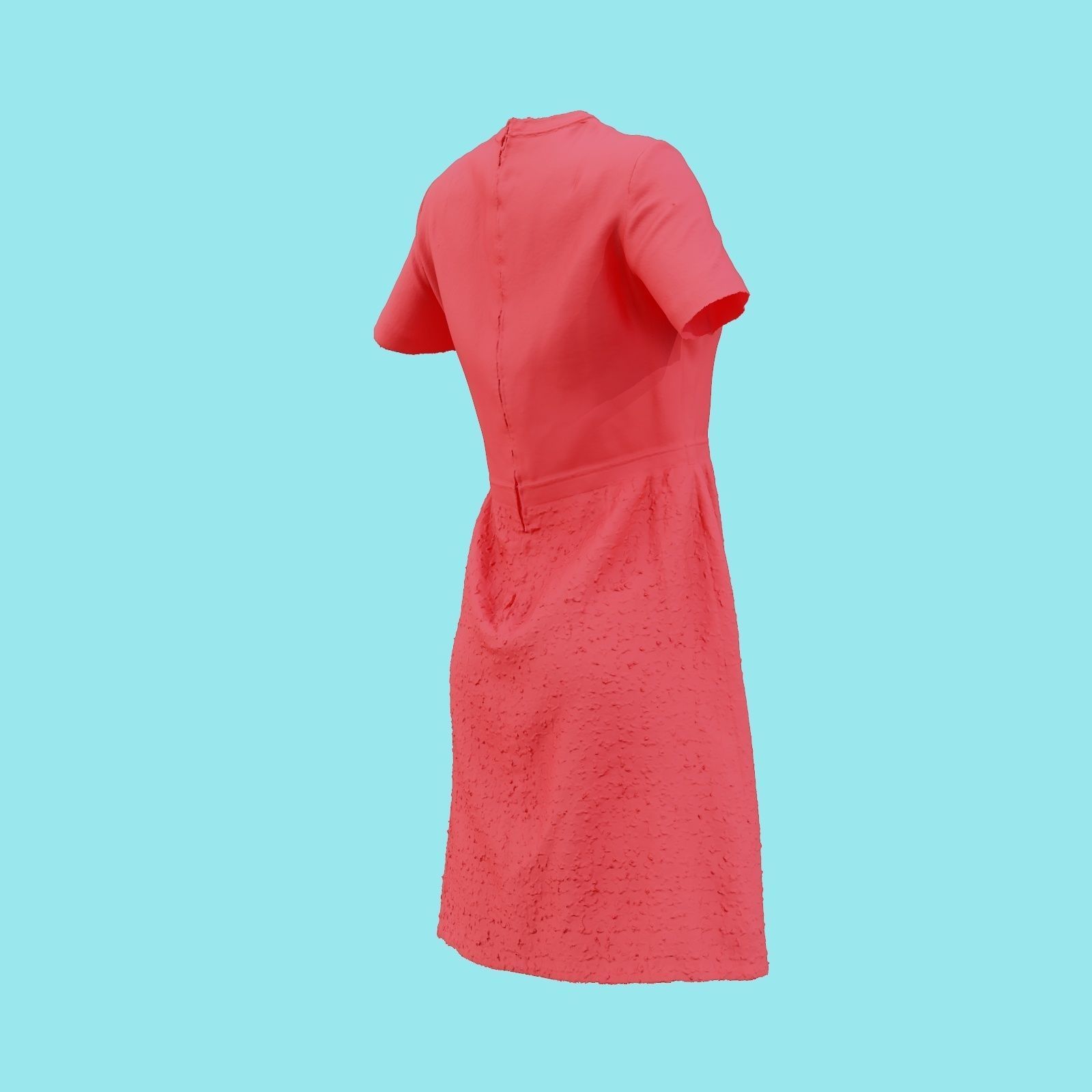 Pattern Dress Low-poly 3D model_20