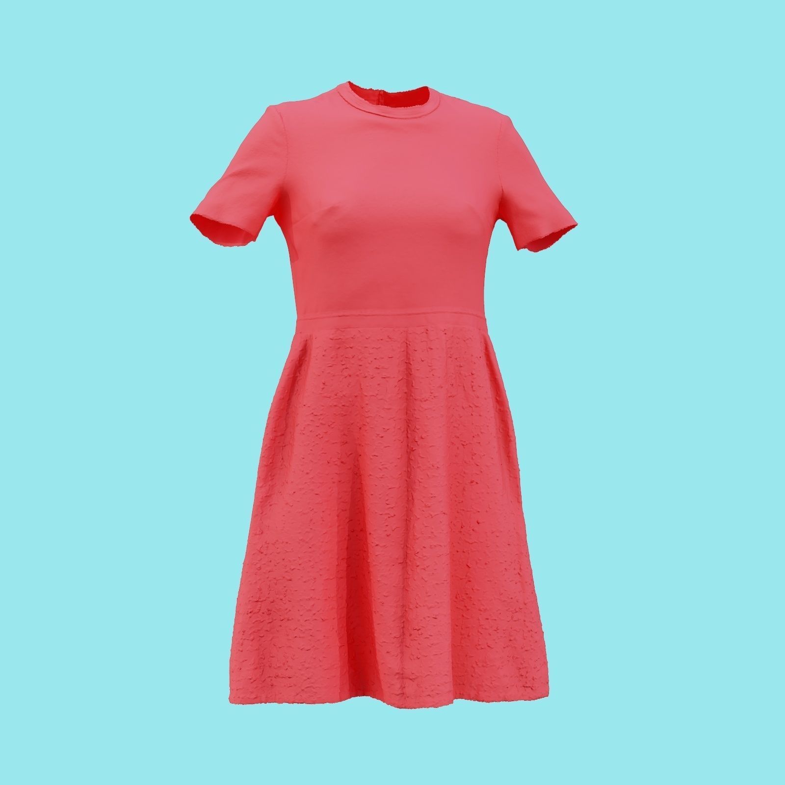Pattern Dress Low-poly 3D model_18