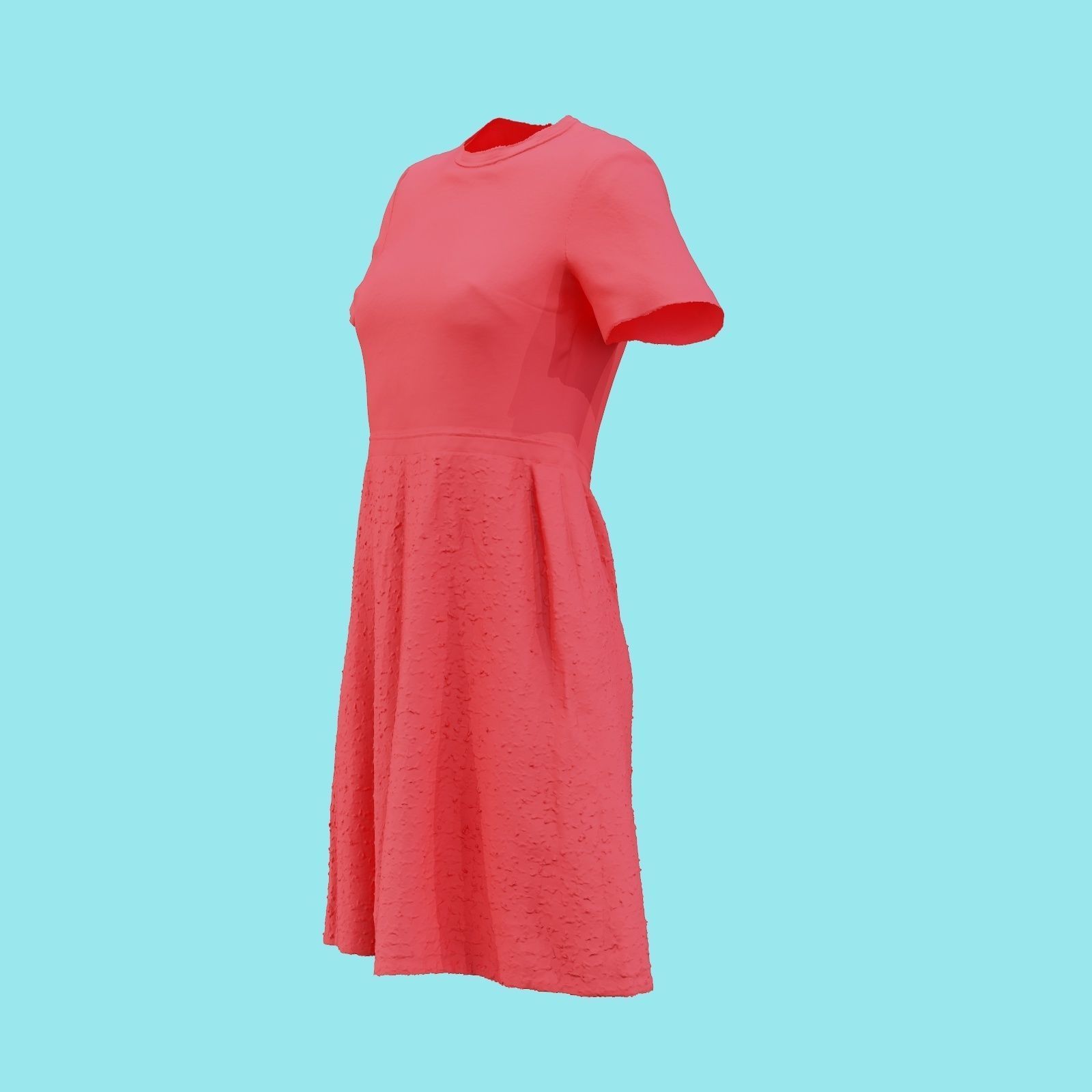Pattern Dress Low-poly 3D model_23
