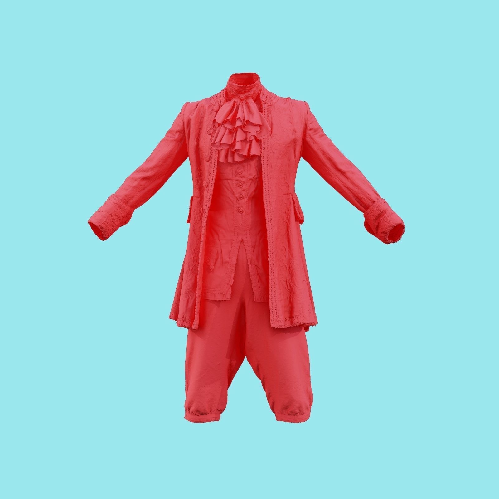 Organic Full Low-poly 3D model_21