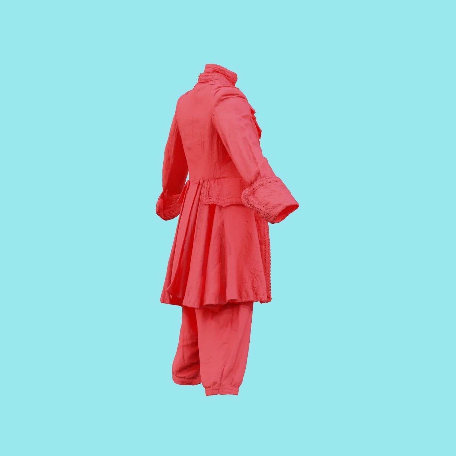 Organic Full Low-poly 3D model_23