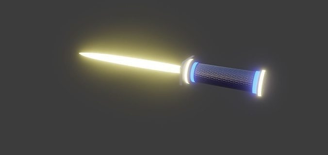 Sci-Fi Knife 3D Model 3D model