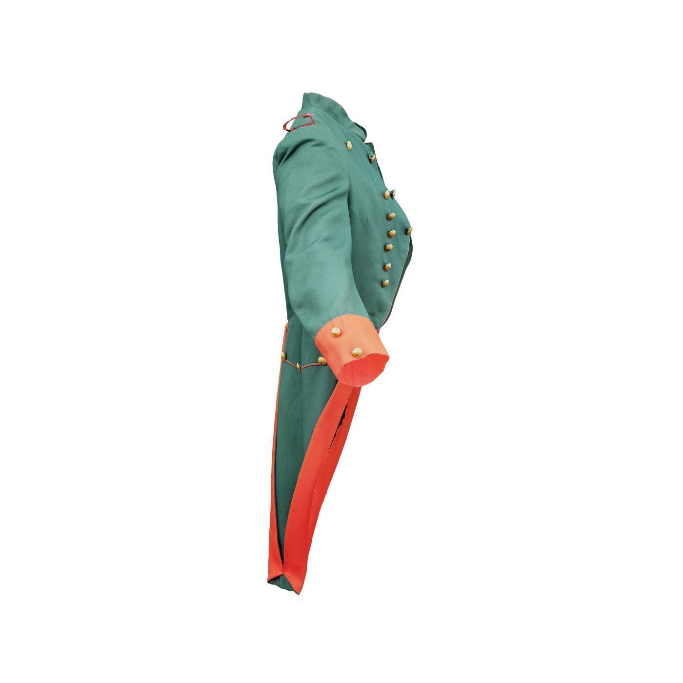 Napoleon Coat Open Low-poly 3D model_5