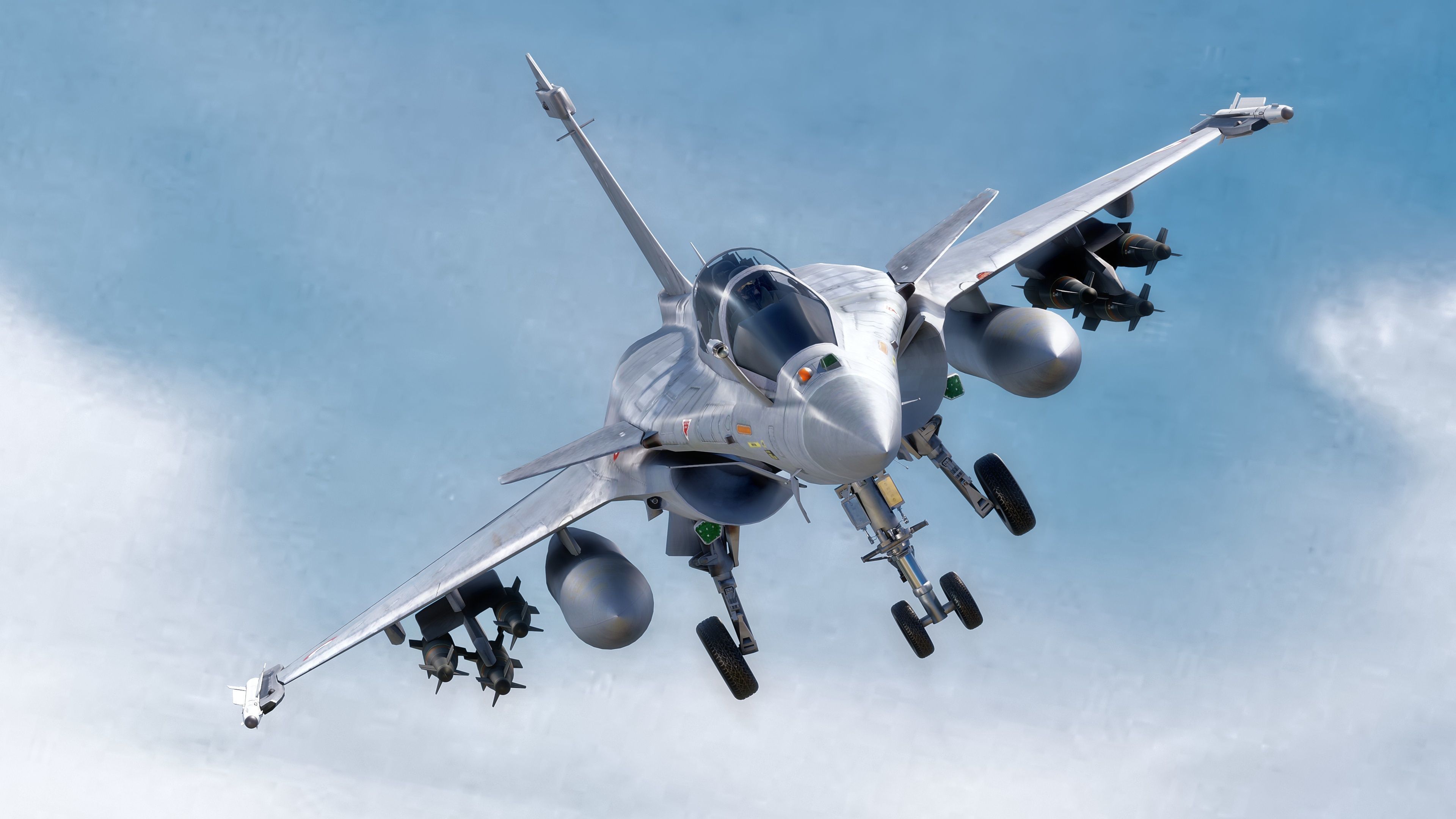 Dassault Rafale B - Rigged - High Resolution Cocpit Low-poly 3D model_10