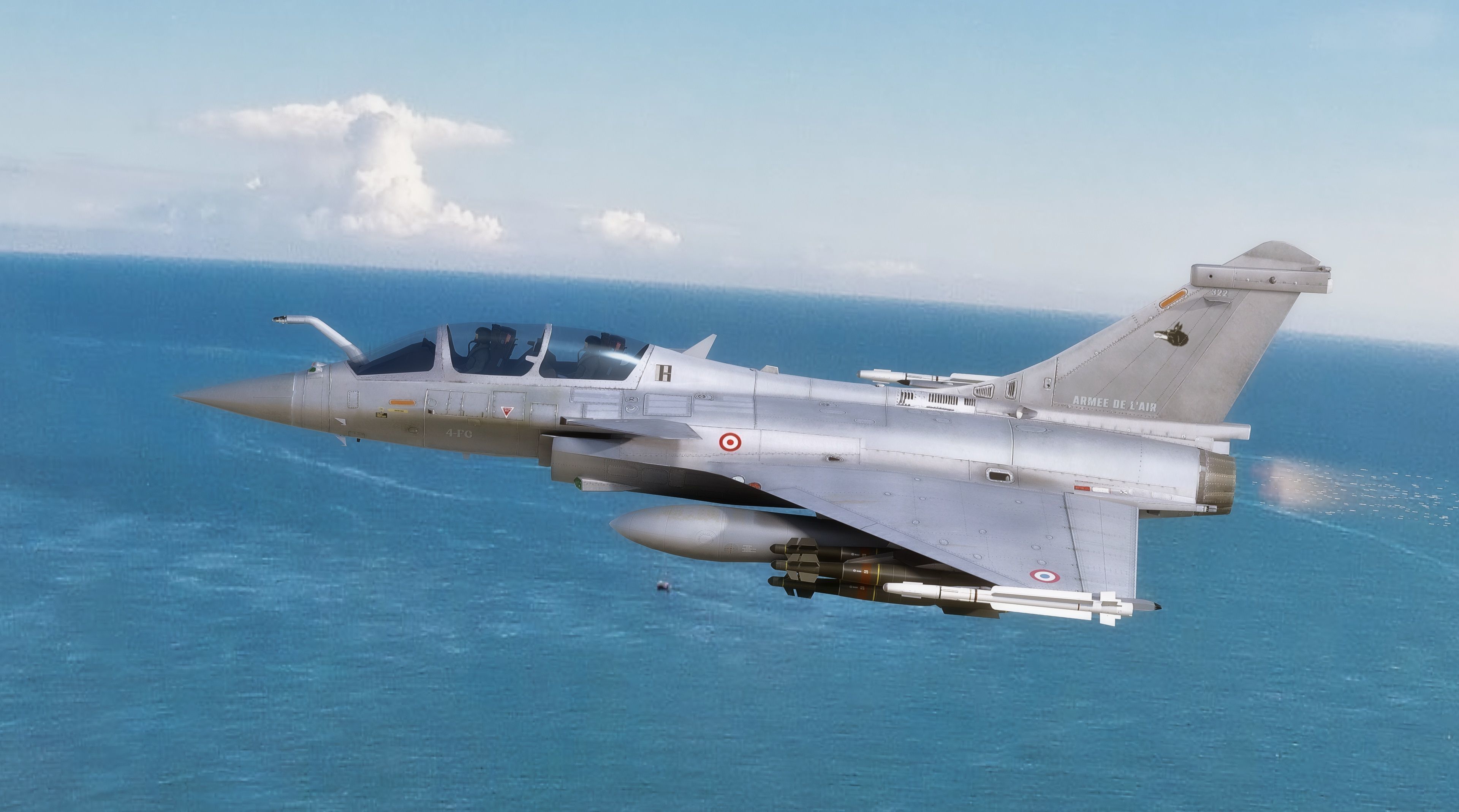 Dassault Rafale B - Rigged - High Resolution Cocpit Low-poly 3D model_8