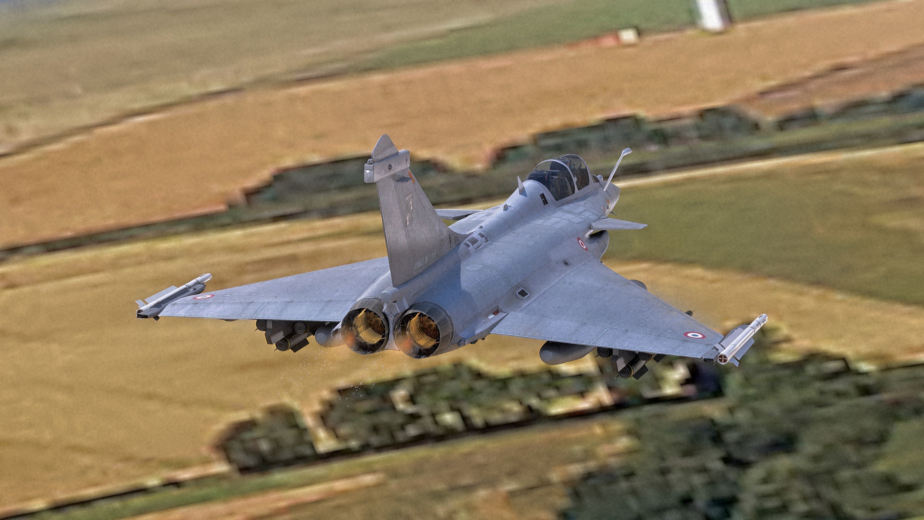 Dassault Rafale B - Rigged - High Resolution Cocpit Low-poly 3D model_2