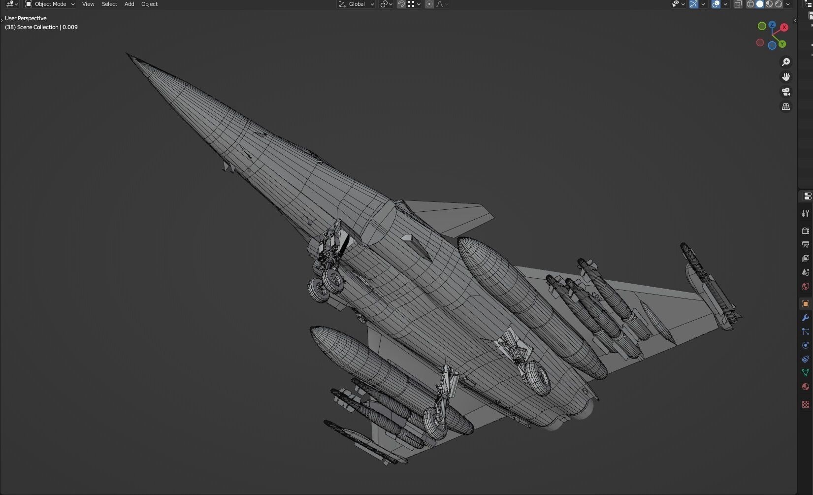 Dassault Rafale B - Rigged - High Resolution Cocpit Low-poly 3D model_19