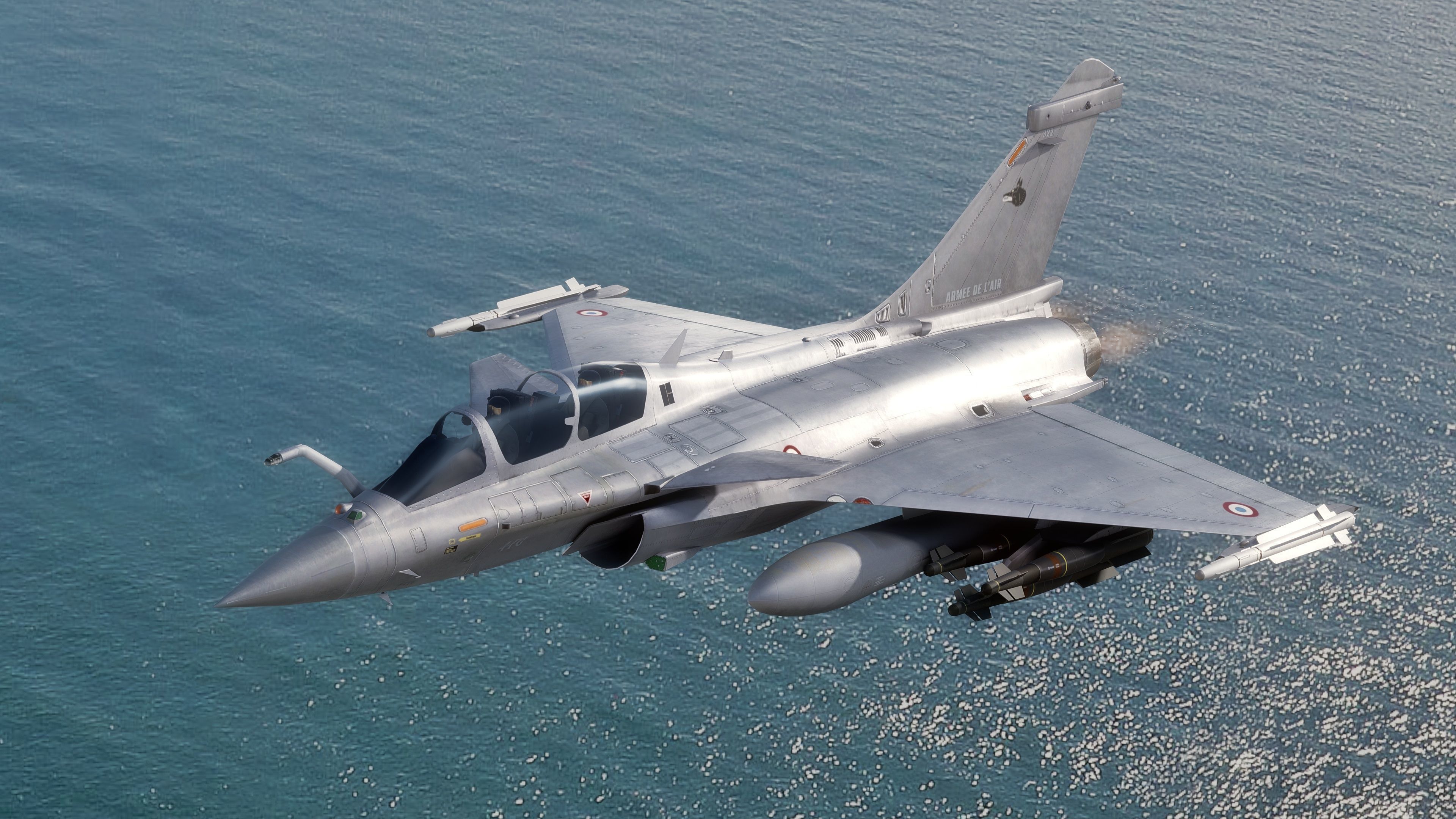 Dassault Rafale B - Rigged - High Resolution Cocpit Low-poly 3D model_4