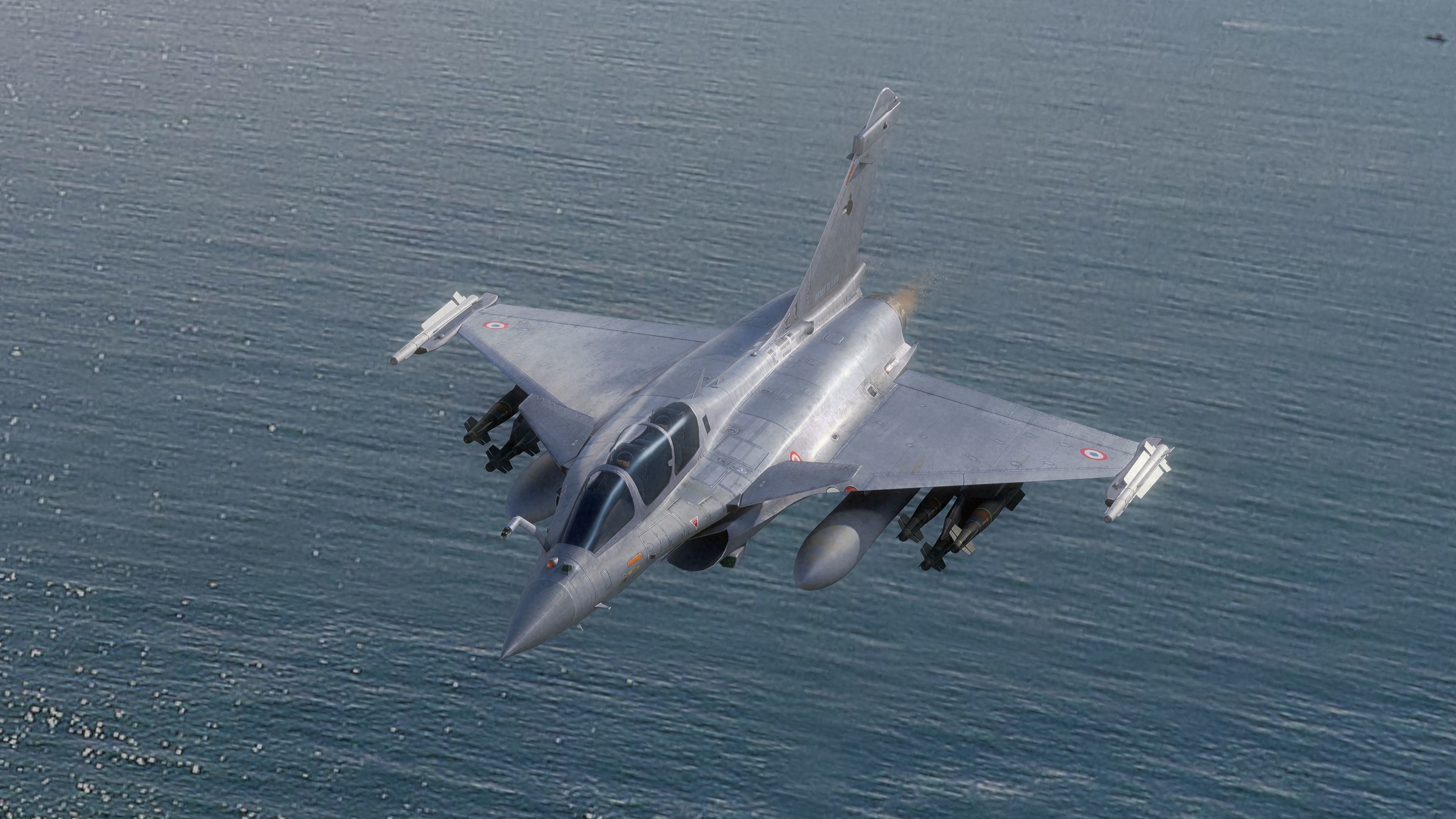 Dassault Rafale B - Rigged - High Resolution Cocpit Low-poly 3D model_0