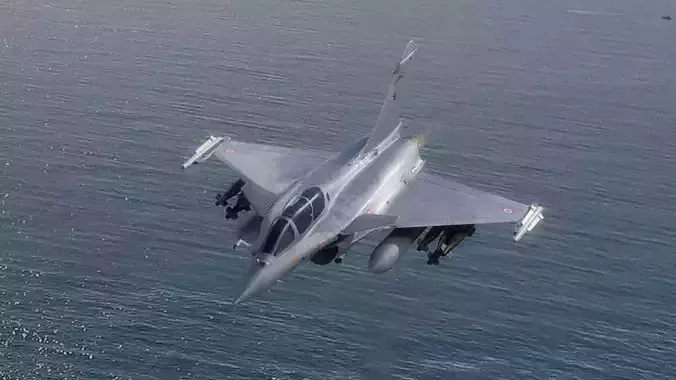 Dassault Rafale B - Rigged - High Resolution Cocpit Low-poly 3D model