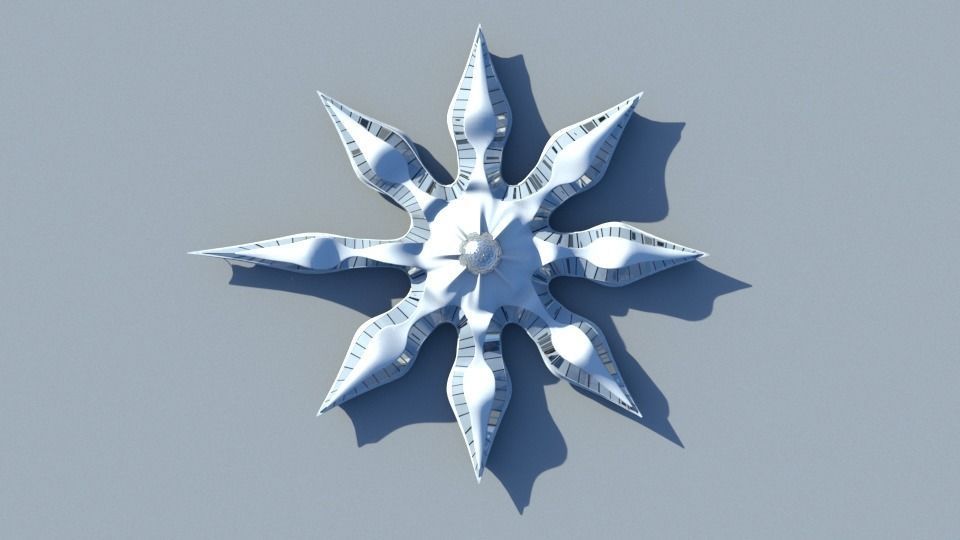 octopus shape Architektur  3D model_1