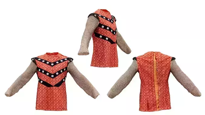 Malien Jacket Low-poly 3D model